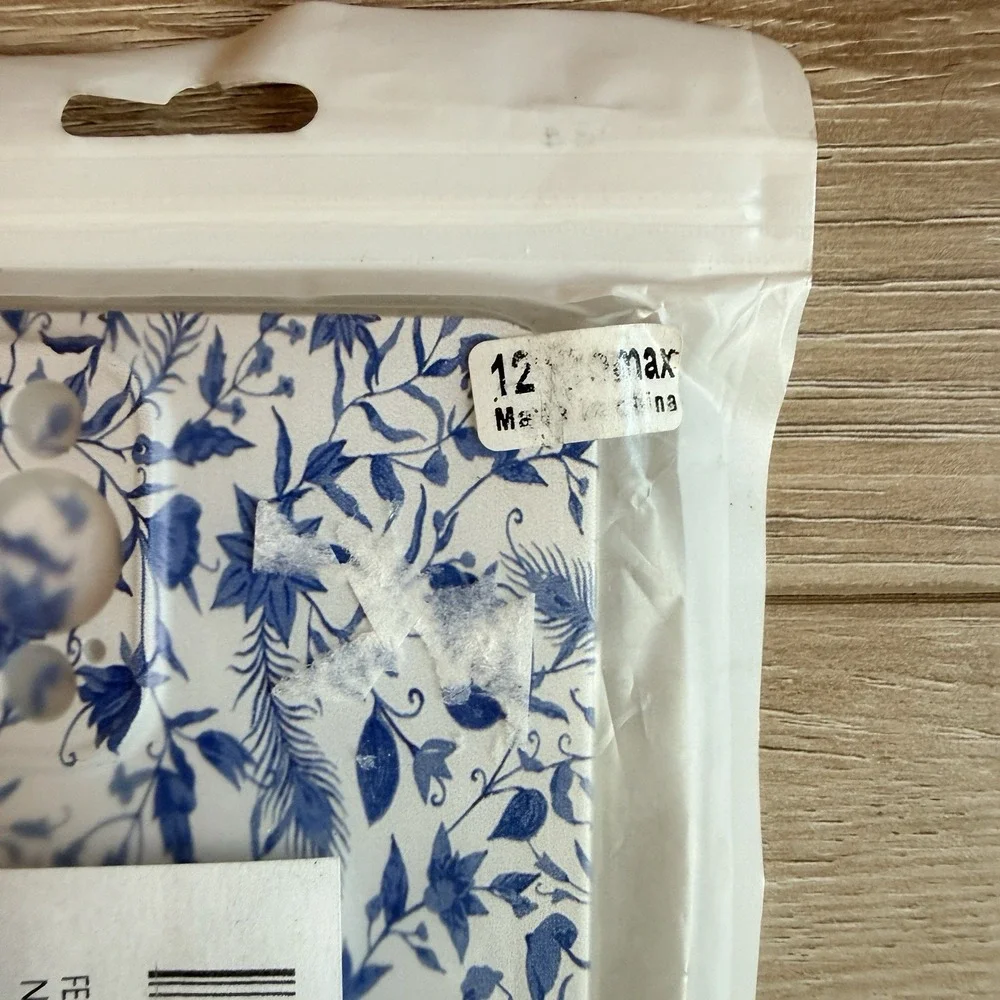 Case Brand Blue and White Flowers iPhone Promax Phone Case New